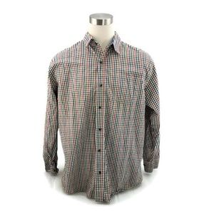 CE Schmidt Workwear Shirt Mens XLT LS Ivory Plaid
